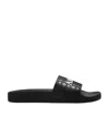 Amiri Ma Quad Logo-embossed Slides In Black