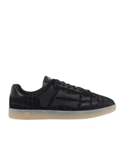 Amiri Round-toe Sneakers In Black