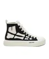 Amiri Premium Leather Sneakers With Pull-tab And Rubber Toe Cap In Multi