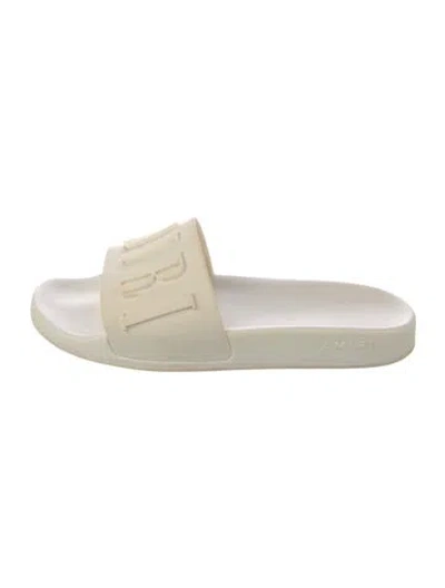 Pre-owned Amiri Rubber Slides In White