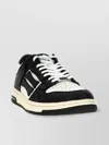 Amiri Pacific Bones Black Sneakers With Contrasting Side Patches And Logo Patch On The Tongue In Leather M In Black