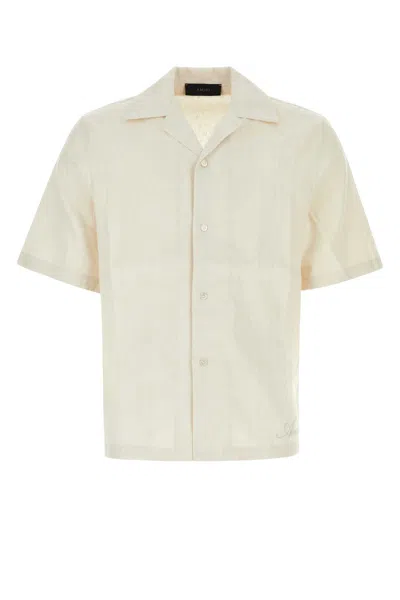 Amiri Linen-cotton Shirt In Beige O Tan