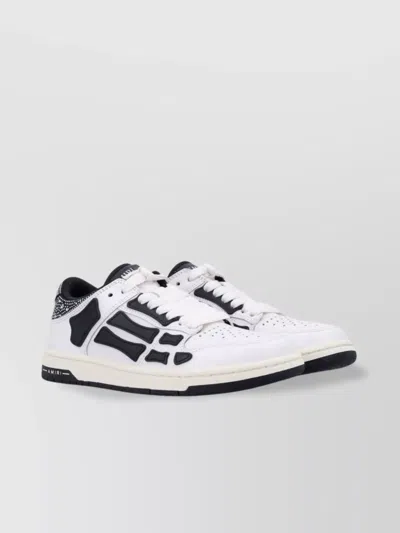 Amiri Satin Crystal Low Top Sneakers In White