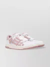 Amiri Crystal Satin Skeleton Low Top Sneaker In White