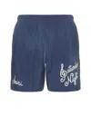 Amiri Saturday Night Bermuda Shorts In Navy