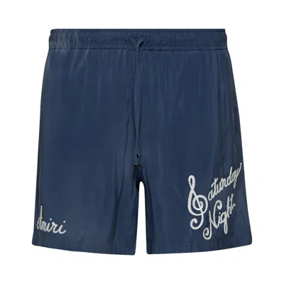 Pre-owned Amiri Saturday Night Short 'navy' | Blue | Men's Size Xxl