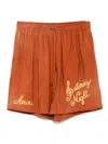 Amiri Saturday Night Shorts In Brown