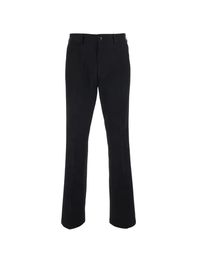 Amiri Script Cotton Slim Flare Pant In Black