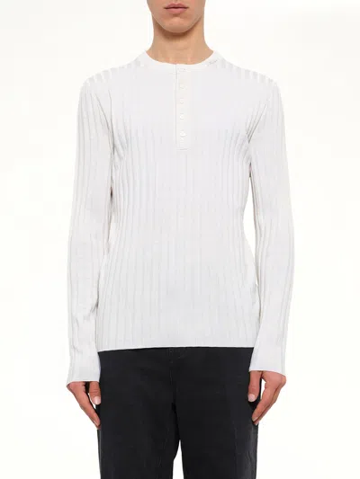 AMIRI AMIRI SCRIPT KNIT HENLEY