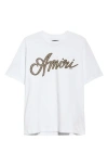 Amiri Script Logo Graphic T-shirt In White