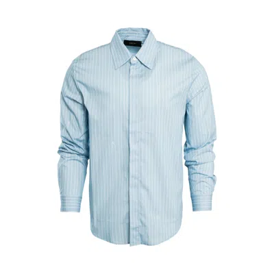 Pre-owned Amiri Script Poplin Shirt 'light Blue' | Men's Size 48
