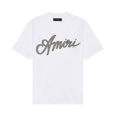 Pre-owned Amiri Script Tee 'white' | Men's Size L