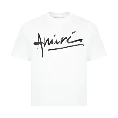 Pre-owned Amiri Script Tee 'white' | Men's Size S