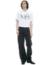 Amiri White Logo T-shirt In Black