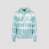 Amiri Tie-dye Distressed Hoodie In Blue