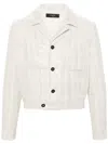 Amiri Sequin-embellished Tweed Jacket In Neutrals