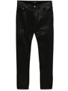 Amiri Skinny Jeans With Distressed Detailing And Five Pockets In Black