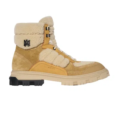 Pre-owned Amiri Shearling Workman Boot 'tan' | Men's Size 43 In Brown