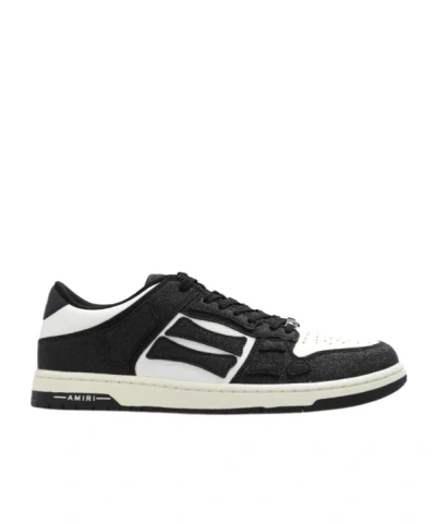 AMIRI SHIMMER SKEL TOP LOW SNEAKERS