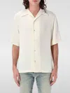 Amiri Quad Jacquard Bowling Shirt In White