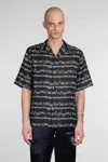 Amiri Black Jazz Band Bowling Shirt In Black