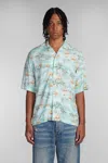Amiri Printed Short-sleeved Shirt In Blue