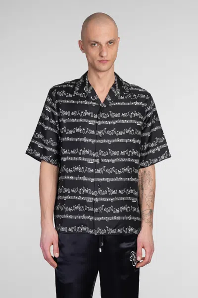 Amiri Shirt In Black Silk