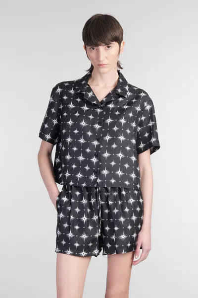 AMIRI SHIRT IN BLACK SILK