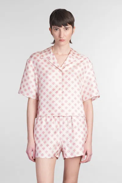 AMIRI SHIRT IN ROSE-PINK SILK