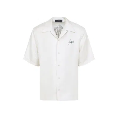 Amiri Hotel Bowling Shirt In White
