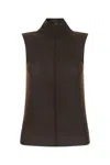 Amiri Chocolate Cashmere Top In Burgundy