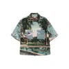Amiri Short Sleeve Shirt In Blue