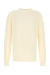 Amiri Crochet Sweater With Ribbed Cuffs And Hem In Yellow