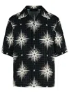 Amiri Quad Camp Collar Shirt In Black
