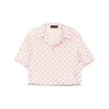 Amiri Allover Ma Printed Short-sleeved Shirt In Pink