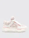 Amiri Round Toe Rubber Sole Textured Finish Sneakers In White