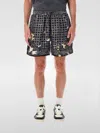 Amiri Bleach Bandana Silk Shorts In Black