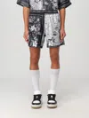 Amiri Silk Bandana Print Bermuda Shorts In Black