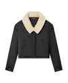 Amiri Short Down Parker Coat In Black