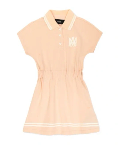 Amiri Kids' Short Sleeve Dress In Neutral