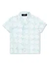 Amiri Short-sleeve Patterned Shirt In Blue