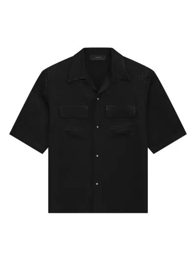 Amiri Short Sleeve Shirt In Black