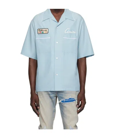 Amiri Short Sleeve Shirt In Blue