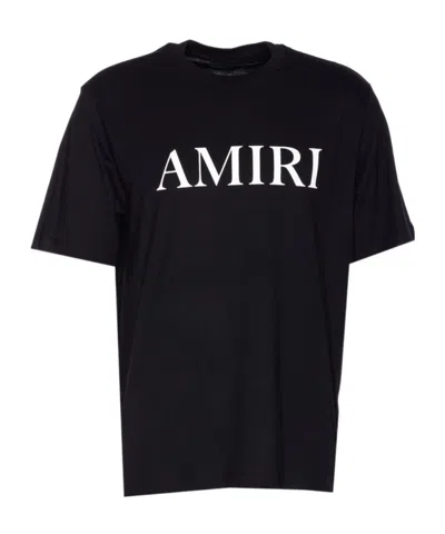 Amiri Cotton T-shirt With Logo Print In Black