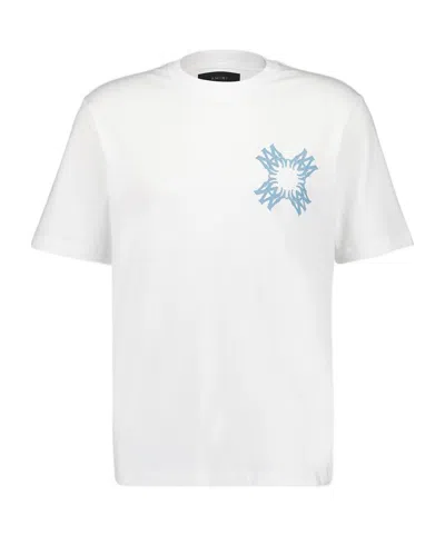 Amiri Quad Xo Crew Neck Graphic Print T-shirt In White