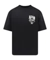 Amiri Eagle Printed Oversized T-shirt In Black