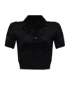 Amiri Short-sleeved Polo Shirt In Black