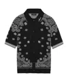 Amiri Bandana Polo Shirt In Black