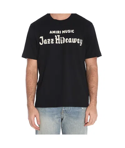 Amiri Short-sleeved Round Collar T-shirt In Black