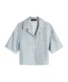 Amiri Blue Ma Quad Shirt In Gray